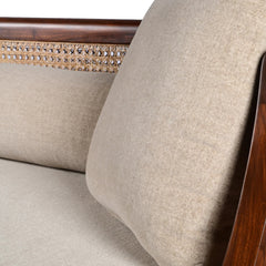 Mangowood 3 Seater Cane Sofa