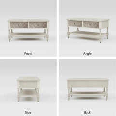 Hand Carved Vintage Coffee Table