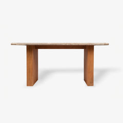 Wooden Marble Top Dining Set