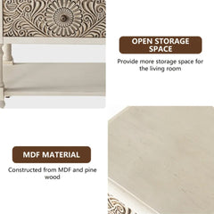 Hand Carved Vintage Coffee Table