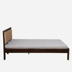 Solid Wood Queen Size Bed Without Storage