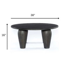 Tatvaacasa Black Hand- Crafted Coffee Table