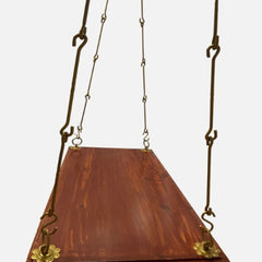 Wooden Natural Teak Finish Swing