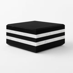 Black an white Marble Modern Coffee Table