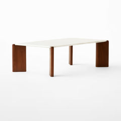Tatvaacasa Marble Top Coffee Table