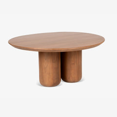 Honey Finish Wooden Round Coffee Table