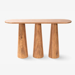 Oak Wood Console Table