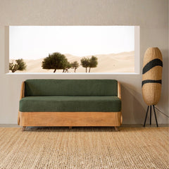 Modern Cane 3 Seater Sofa