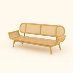 Modern Rattan Wooden Bed