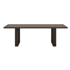 Tatvaacasa Modern Solid Wood & Metal Dining Table – Natural | Walnut Finish