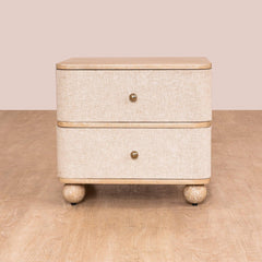 Modern Mango Wooden Natural Bedside Table