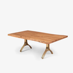 Tatvaacasa Coffee Table With Golden Legs