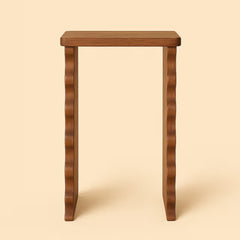 Tatvaacasa Modern Honey Finish Side Table
