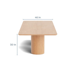 Natural Wooden Dining Table