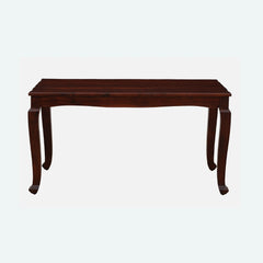 Teak Wood 6 Seater Dining Table In Honey Oak Finish