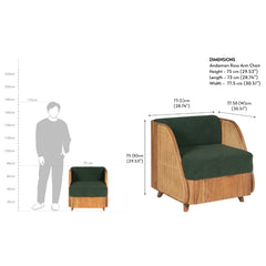 Modern Wooden Cane Sofa