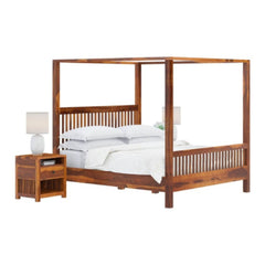 Sheesham Wood Canopy Bed