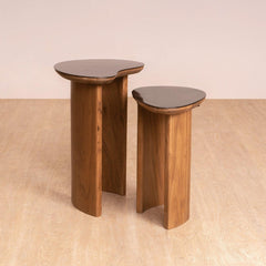 Marble Top Side Table Set of 2