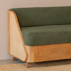 Modern Cane 3 Seater Sofa