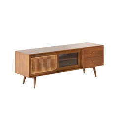 Modern Cane Tv Unit for Living Room