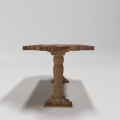 Tatvaacasa Handcrafted Solid Sheesham Wood Dining Table
