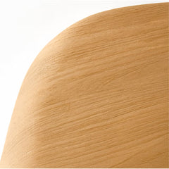 Tatvaacasa Modern Round Wooden Coffee Table