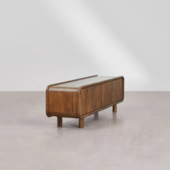 Tatvaacasa Solid Mango Wood TV Cabinet