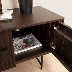 Tatvaacasa Carved Wood TV Console