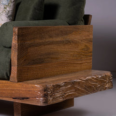 Modern Daybed Acacia Wood Sofa