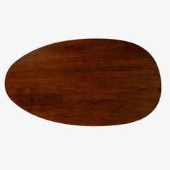 Tatvaacasa Solid Wood Oval Dining Table for Modern Home & Dining Area