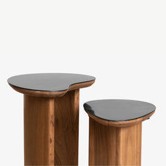 Marble Top Side Table Set of 2