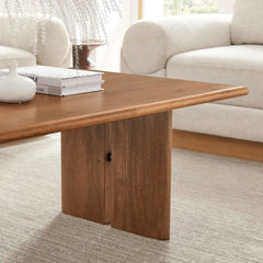 Wood Coffee Table in Walnut Finish