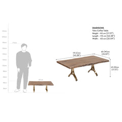 Tatvaacasa Coffee Table With Golden Legs