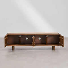 Tatvaacasa Solid Mango Wood TV Cabinet