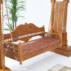 Mango Wood Heavy Carving Swing
