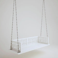 Solid Wooden White Swing