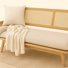 Modern Rattan Wooden Bed