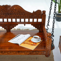 Wooden Natural Swing for Balcony