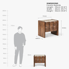 Wooden Bedside Table