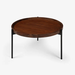 Modern Coffee Table with Metal Legs Nesting Table