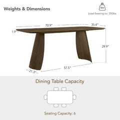 Tatvaacasa Premium Wooden Dining Table for Dining Room