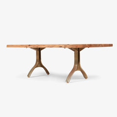 Tatvaacasa Coffee Table With Golden Legs