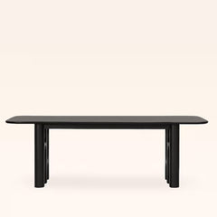 Tatvaacasa White Wash Modern Dining Table