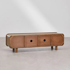 Tatvaacasa Solid Mango Wood TV Cabinet