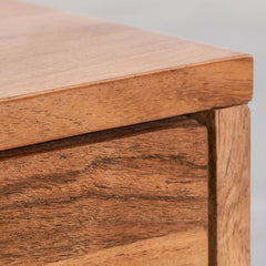 Wood TV Cabinet with Shelf (Solid Wooden)