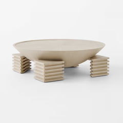 Round Modern Natural Coffee Table