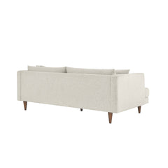 Tatvaacasa Modern Upholstered Sofa with Down-Blend Cushions & Tapered Wood Legs