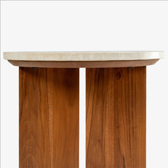 Marble Side Table for Living Room