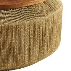 Tatvaacasa Wood Coffee Table in Walnut Natural