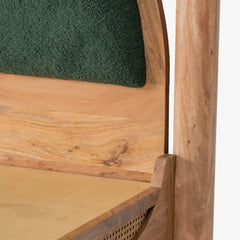 Tatvaacasa Queen Size Poster Bed with Cane Detailing